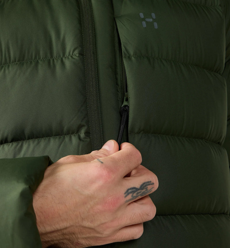 Load image into Gallery viewer, Haglofs Rosson Down Hooded Mens Jacket
