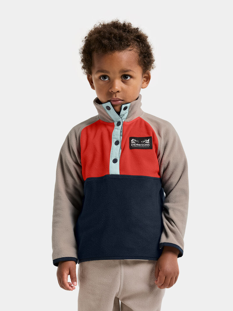 Load image into Gallery viewer, Didriksons Monte Kids Half Button Fleece
