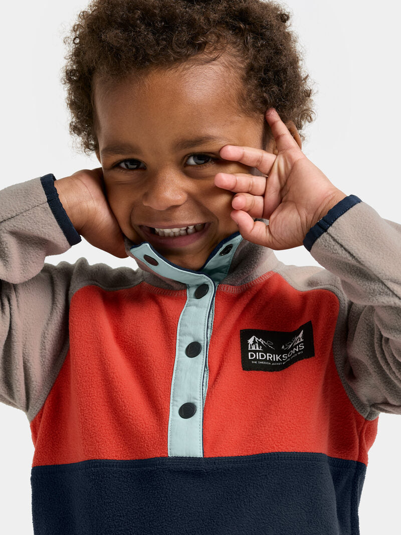 Load image into Gallery viewer, Didriksons Monte Kids Half Button Fleece
