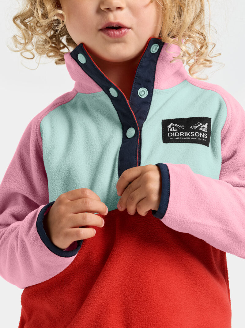 Load image into Gallery viewer, Didriksons Monte Kids Half Button Fleece
