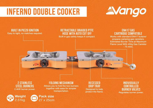 Vango Inferno Double Cooker