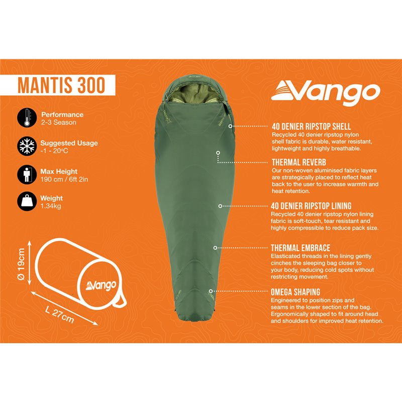 Load image into Gallery viewer, Vango Mantis 300 Sleeping Bag
